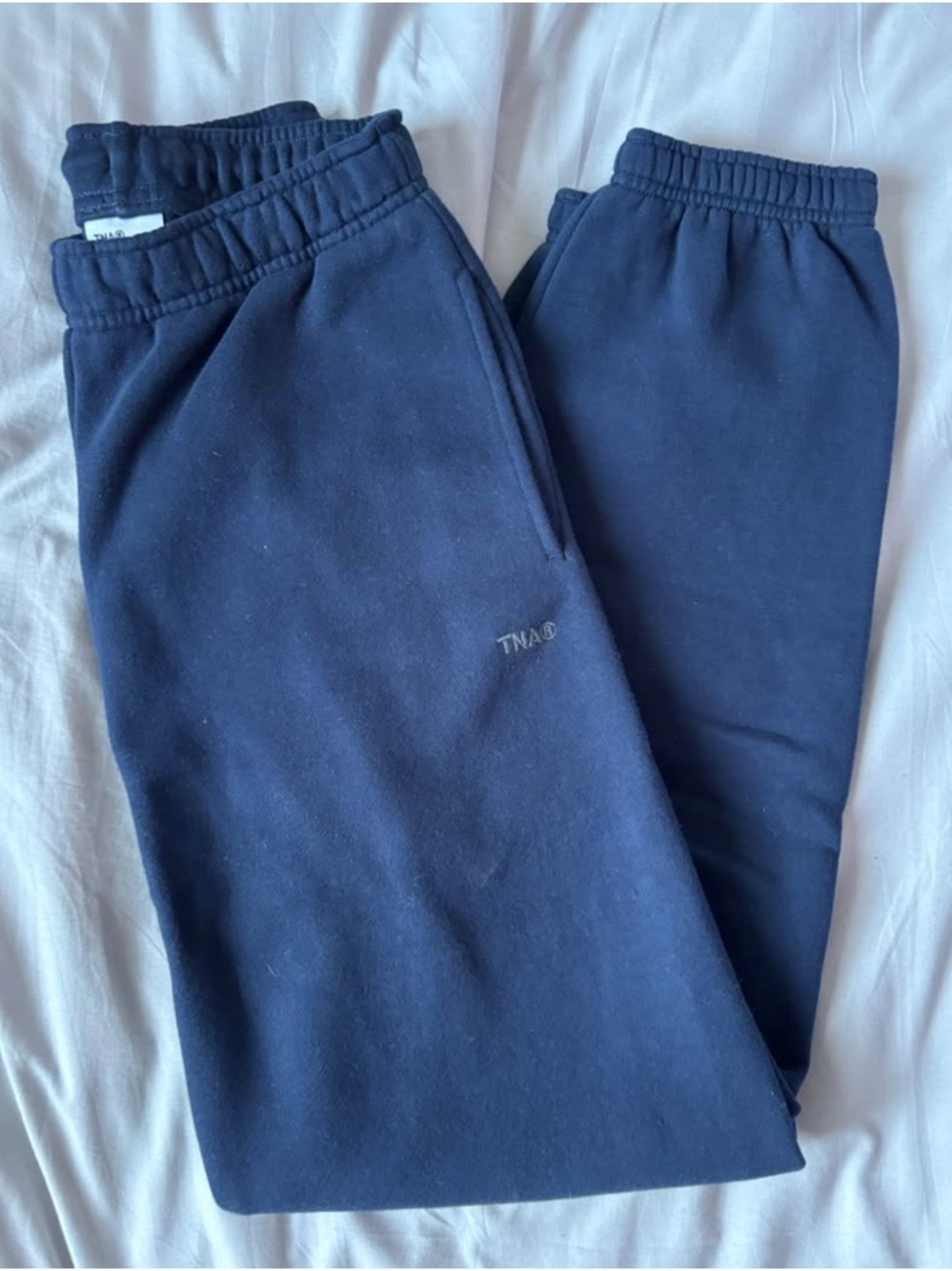 TNA Dark Navy Cozy Fleece Sweatpants